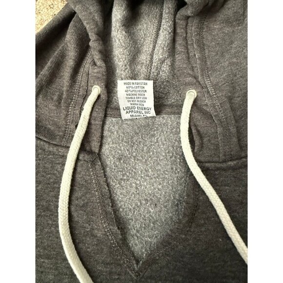 NEW Liquid Energy Apparel women's medium gray fleece lined ARUBA sweatshirt - Picture 3 of 4